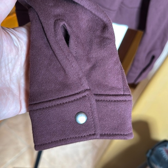 NWT LuLaRoe Presley Moto Maroon Burgundy Plum Jacket Asymmetrical Zipper Size XL - Picture 8 of 9